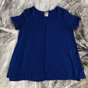 Lush blue top/tunic- size L